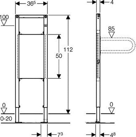 Инсталляция для поручней для людей с ограниченной мобильностью 111.790.00.1 Geberit Инсталляция для поручней для людей с ограниченной мобильностью 111.790.00.1 Geberit