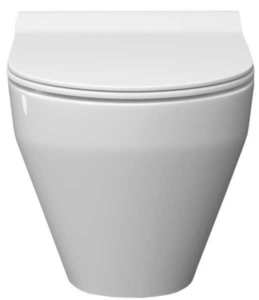 Унитаз консольный керамический с сиденьем Бари Slim ИЛ белый с1 КЕРАМИН