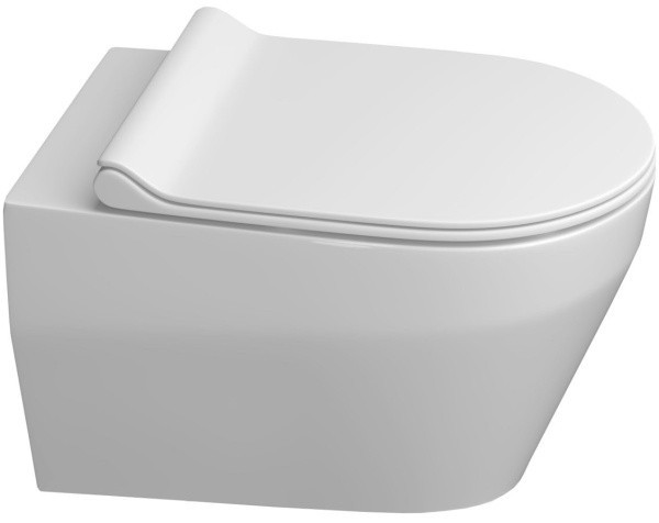 Унитаз консольный керамический с сиденьем Бари Slim ИЛ белый с1 КЕРАМИН