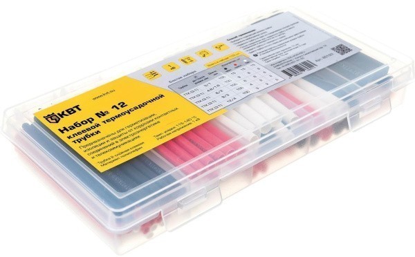 Набор клеевой термоусадочной трубки №12 КВТ