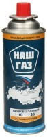 Баллон газовый пропанбутановый цанговый 220гр/520мл НАШ ГАЗ NG-220
