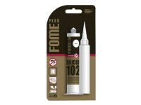 Герметик силиконовый санитарный FOME FLEX SANITARY SILICON 102 (бел.) 70мл в блистере