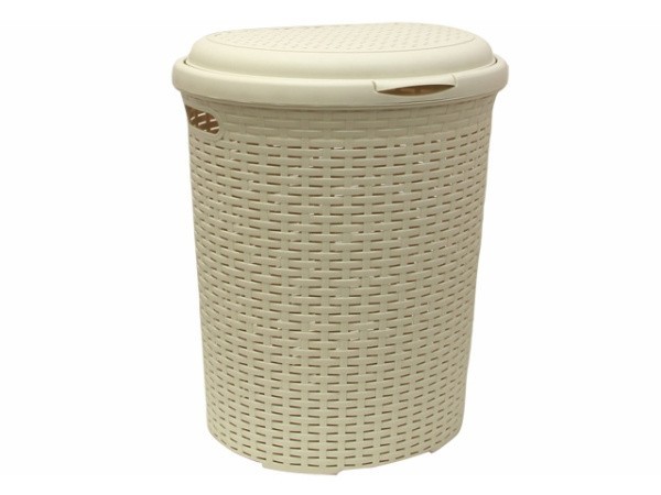 Корзина для белья Ротанг 50л IDEA белая Корзина для белья Ротанг 50л IDEA белая