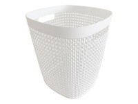 Корзина для бумаг IDEA Пирула 10 л белый (М2500)