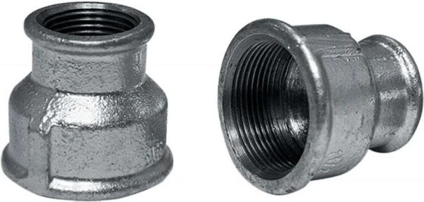 Муфта переходная 2 1/2" х 2 чугунная оцинкованная Муфта переходная 2 1/2" х 2 чугунная оцинкованная