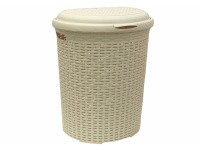 Корзина для белья Ротанг 50л IDEA белая