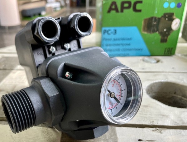 Реле давления с манометром APC PC-3 UT, APC