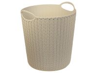 Корзина для бумаг Вязание 10л IDEA белая
