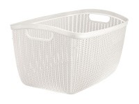 Корзина для хранения вещей Вязание 26 л IDEA белая