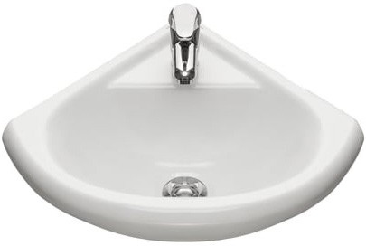 Умывальник угловой Радиан 48 1/величины 1/отверстие без креплений Santeri 1.3130.9.S00.10B.0