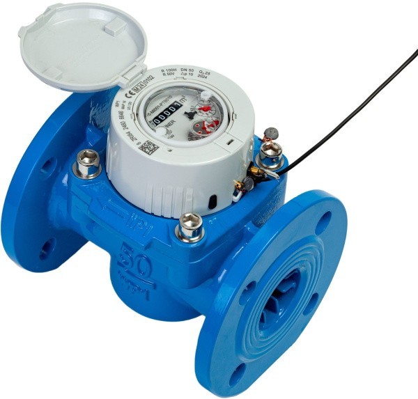 Счетчик холодной воды фланцевый WPD-I Ду50 в комплекте с датчиком импульсов Счетчик холодной воды фланцевый WPD-I Ду50 в комплекте с датчиком импульсов