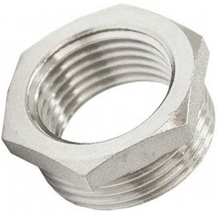 Футорка (переход-футорка) 2" x 1" никелированная