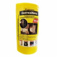 Нить уплотнительная полиамидная Сантехнить 50 м Нить уплотнительная полиамидная Сантехнить 50 м