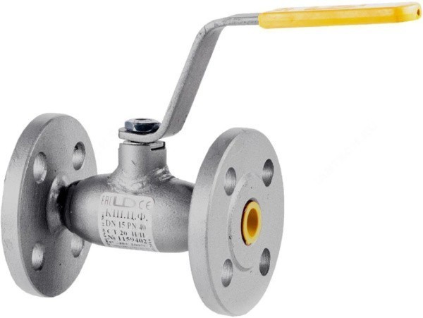 Кран стальной шаровый фланцевый DN 15 Ру40 КШ.Ц.Ф  LD 015.040.Н/П.02