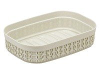 Мыльница IDEA Вязание, белая Мыльница IDEA Вязание, белая