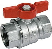 Кран латунный шаровый Ду-20 Г-Г Ру35 полнопроходной бабочка Giacomini R851X024